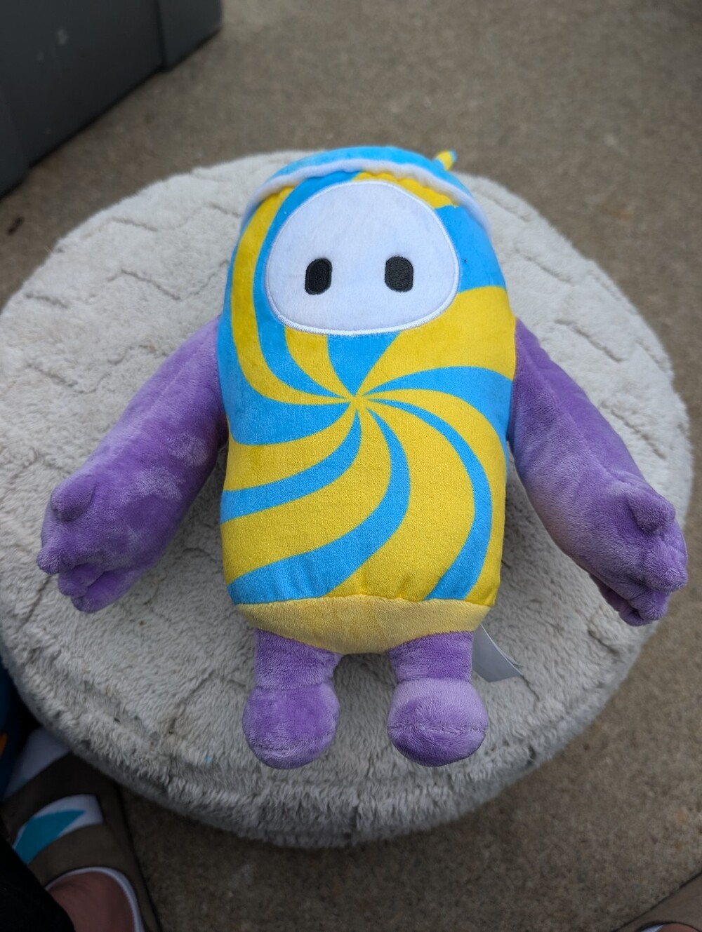 Giant Fall Guy Plush Toy 16 inch tall Blue Freeze Slushy Costume Fall Guys NWOT